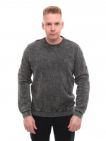 Світшот чоловічий чорний прямий однотонний 6424-2