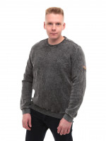 Світшот чоловічий чорний прямий однотонний 6424-2