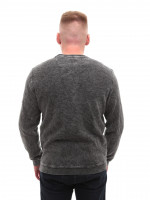 Світшот чоловічий чорний прямий однотонний 6424-2