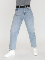 Джинси жіночі світло-сині МОМ прямі великий розмір 1574-1-B