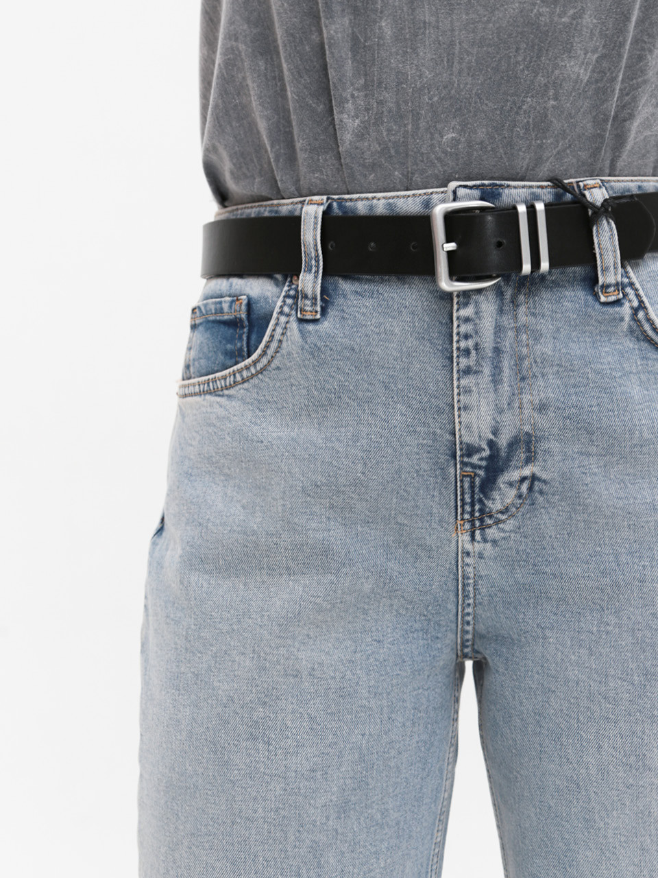 Джинси жіночі світло-сині МОМ прямі великий розмір 1574-1-B