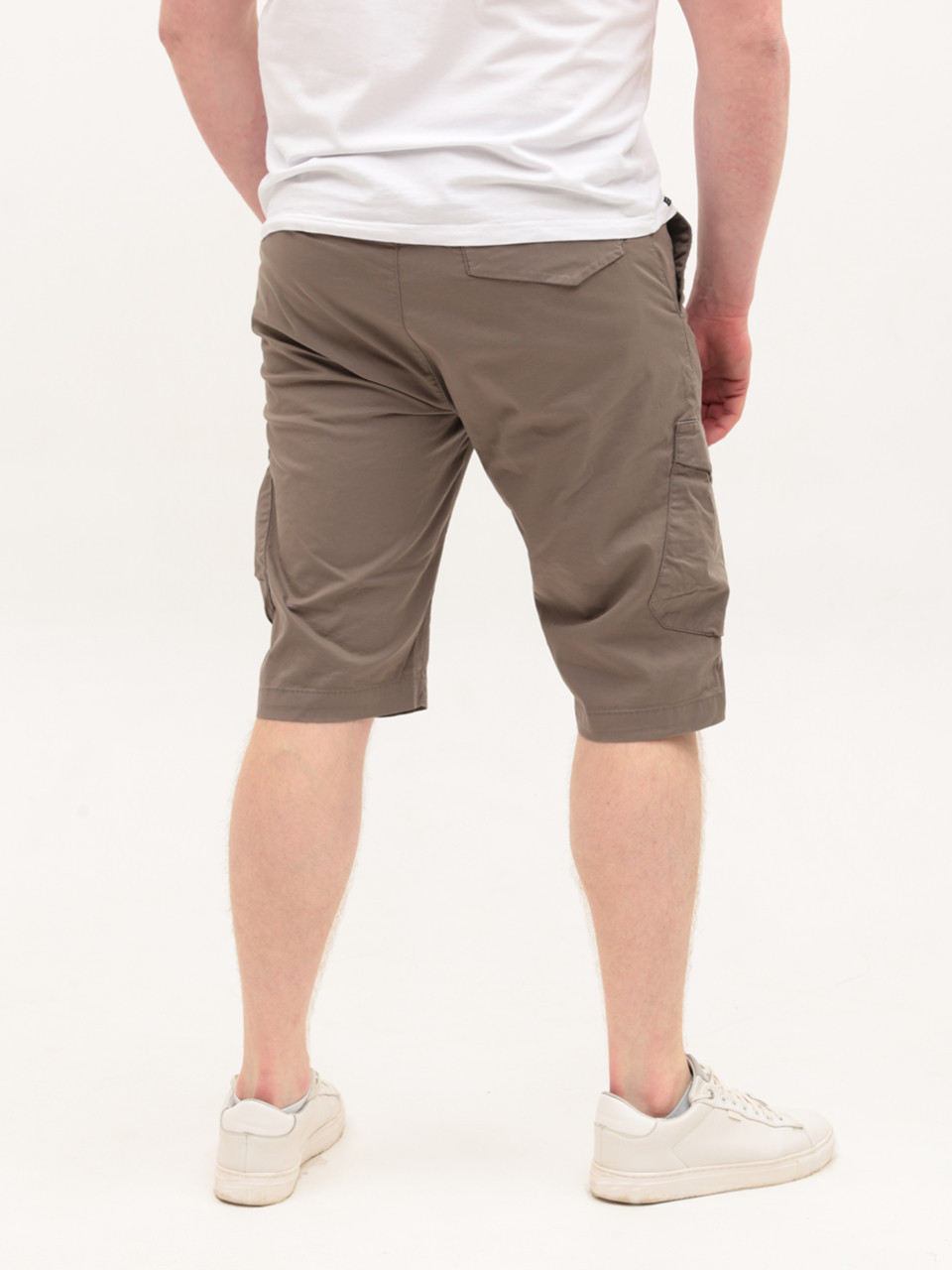 Шорты мужские коричневые с карманами 4367-4