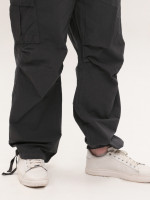 Штаны мужские серые широкие карго тонкие с карманами 8173-1