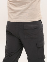 Штаны мужские серые широкие карго тонкие с карманами 8173-1