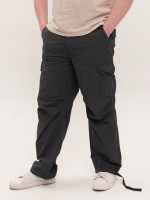 Штаны мужские серые широкие карго тонкие с карманами 8173-1