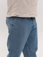 Джинси чоловічі блакитні МОМ із високою посадкою 2030-553