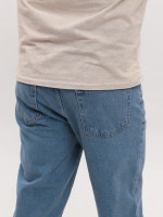 Джинси чоловічі блакитні МОМ із високою посадкою 2030-553