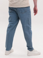 Джинси чоловічі блакитні МОМ із високою посадкою 2030-553
