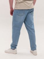 Джинси чоловічі блакитні МОМ із високою посадкою 2030-549