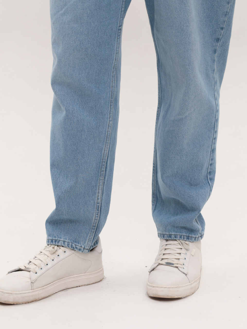 Джинси чоловічі блакитні МОМ із високою посадкою 2030-549
