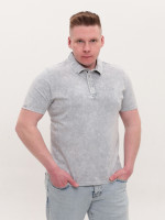Поло чоловіче світло-сіре з варкою 5014-1