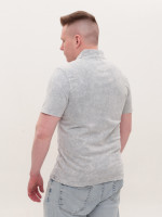 Поло чоловіче світло-сіре з варкою 5014-1