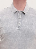 Поло чоловіче світло-сіре з варкою 5014-1