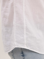 Сорочка чоловіча біла пряма лляна короткий рукав 6529-B-5