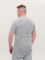 Футболка чоловіча пряма світло-сіра з варкою 5213-3