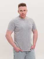 Футболка чоловіча пряма світло-сіра з варкою 5213-3