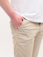 Шорты мужские бежевые в полоску 4326-3