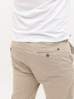 Шорты мужские бежевые в полоску 4326-3