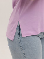 Футболка женская розовая свободная W-29-1