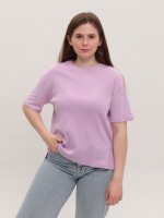 Футболка женская розовая свободная W-29-1