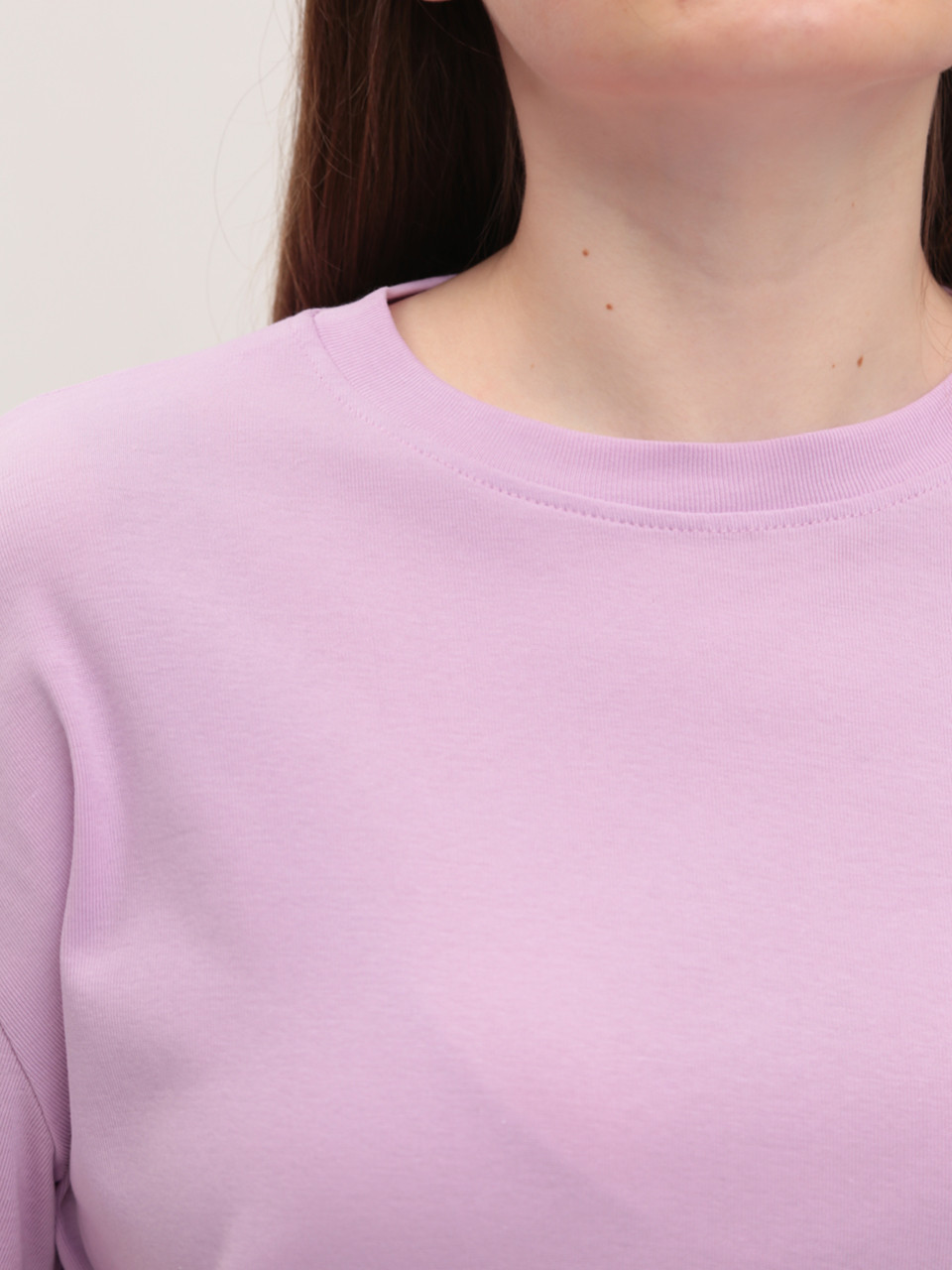 Футболка женская розовая свободная W-29-1