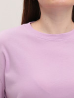 Футболка женская розовая свободная W-29-1