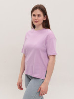 Футболка женская розовая свободная W-29-1