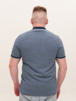 Поло чоловіче синє короткий рукав 9619-1