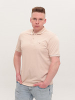Поло чоловіче світло-бежеве короткий рукав 9618-4