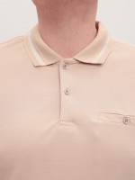 Поло чоловіче світло-бежеве короткий рукав 9618-4