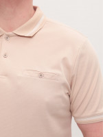 Поло чоловіче світло-бежеве короткий рукав 9618-4