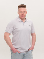 Поло чоловіче світло-сіре короткий рукав 9618-2