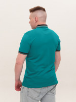 Поло чоловіче зелене короткий рукав 9612-3
