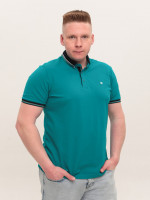 Поло чоловіче зелене короткий рукав 9612-3