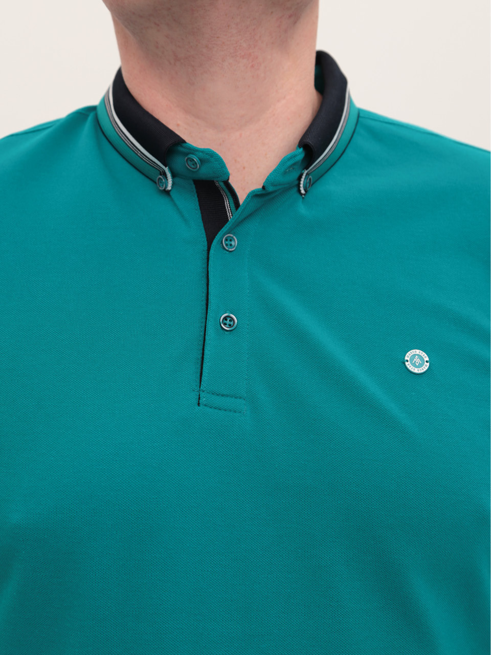 Поло чоловіче зелене короткий рукав 9612-3