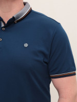 Поло чоловіче темно-синє однотонне короткий рукав 9605-1