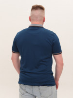 Поло чоловіче темно-синє однотонне короткий рукав 9605-1