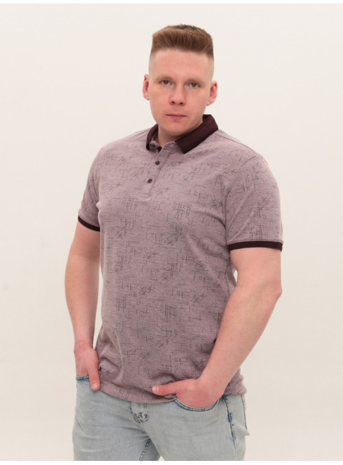 Поло чоловіче бордове пряме...