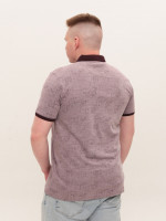 Поло чоловіче бордове пряме короткий рукав 9436-5