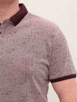 Поло чоловіче бордове пряме короткий рукав 9436-5