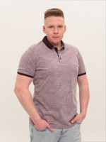 Поло чоловіче бордове пряме короткий рукав 9436-5