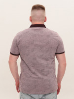 Поло чоловіче бордове пряме короткий рукав 9436-5