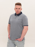 Поло чоловіче сіре великі розміри 1010-B-1