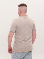 Поло чоловіче бежеве пряме з коміром 9436-4