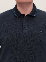 Поло чоловіче темон-синє в крапку великі розміри 1011-B-3