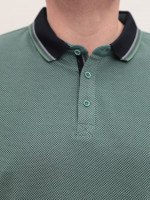 Поло чоловіче зелене в крапку великі розміри 1011-B-4