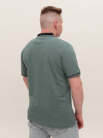 Поло чоловіче зелене в крапку великі розміри 1011-B-4