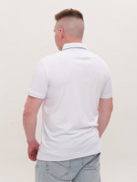 Поло чоловіче біле однотонне короткий рукав 9200-6