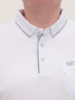 Поло чоловіче біле однотонне короткий рукав 9200-6