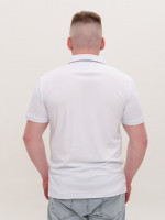 Поло чоловіче біле однотонне короткий рукав 9200-6